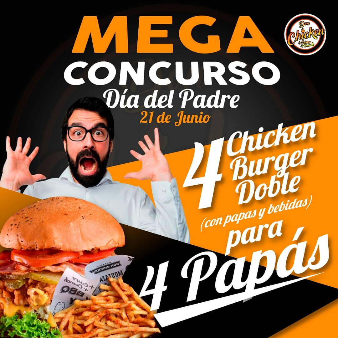 DonChickencl's tweet image. Participa en el concurso DÍA DEL PADRE en el post de nuestra cuenta en Instagram @donchickenspa