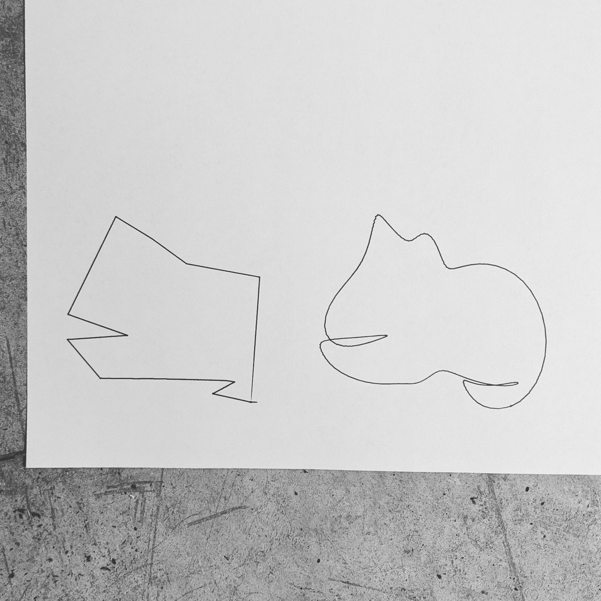 ppr(200,100,'',false)
pen(.5)
cy=H/2
r=W/4
for(j=1;j<4;j+=2){
cx=r*j
n=pow(1-(1/(j+1)),6)*800
for(i=0;i<n;i++){
a=TAU/n*i
b=(noise([sin(a),cos(a)])+2)/3*r
a+=noise([cos(a)/2,sin(a)/2])
xn=cos(a)*b+cx
yn=sin(a)*b+cy;
(i?l2:m2)(xn,yn)
}
clsp()
}
//#cozyvec #plottertwitter