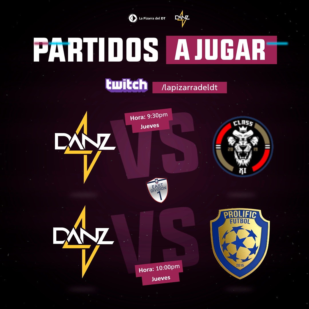 LaPizarraDelDT's tweet photo. ¡YA SE VIENE! 🔥
⠀⠀⠀⠀⠀⠀⠀⠀⠀
Nuestro @danzfc 🇻🇪 enfrentará a Class y Prolific en las últimas dos jornadas de ACL en busca de los Playoffs 🏆.
⠀⠀⠀⠀⠀⠀⠀⠀⠀
Hoy narran @JavierSemeler00  y @leandrosorio.
⠀⠀⠀⠀⠀⠀⠀⠀⠀
¡Anima al DANZ LPDTe! https://t.co/oQwLwvKfyQ https://t.co/mUaO2f65Y6