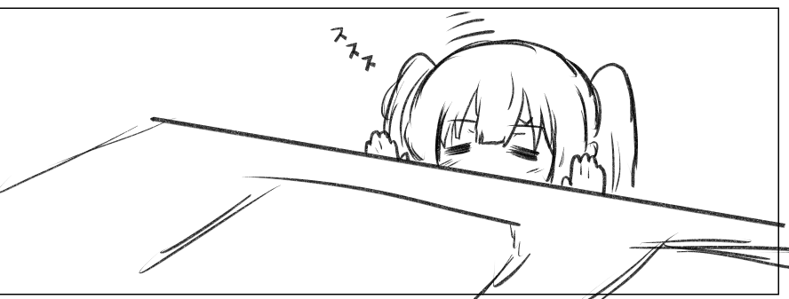 久しぶりに4コマのラフ 