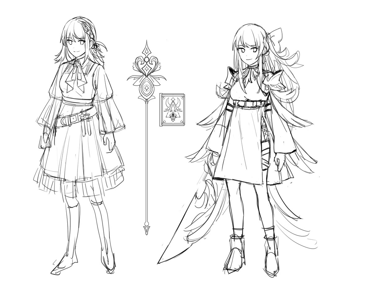 Spent the last two days designing some characters for fun! ♡\(‾▽‾)/♡ 
