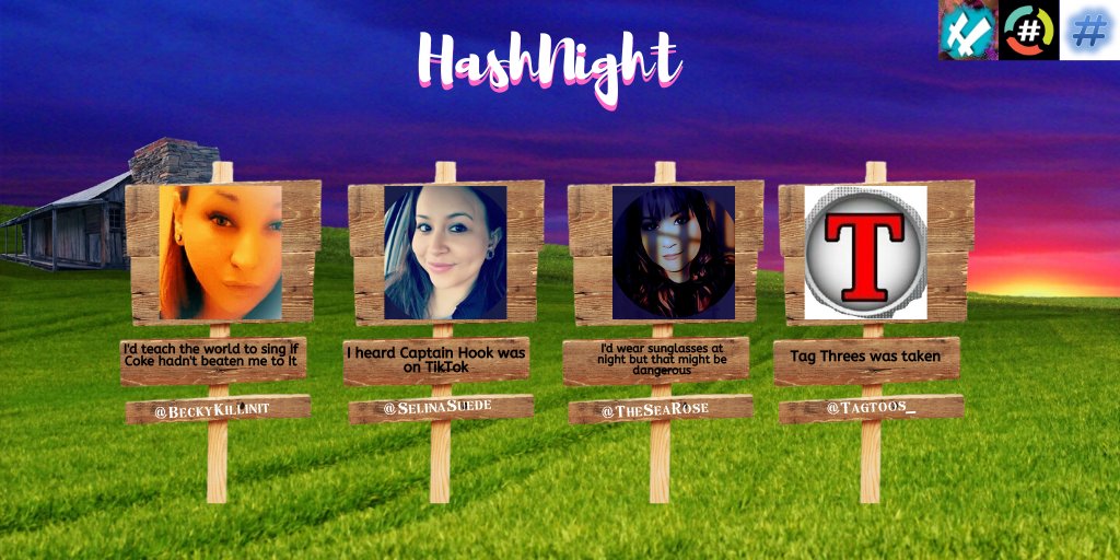 HashNight's tweet photo. Ready for #HashNight? Because it’s ready for you! Join us in 90 minutes on @HashtagRoundup!

#QuotesOfHashnight at 9:30pm ET

@BeckyKillinit
@Tagtoos_
@SelinaSuede
@TheSeaRose
@TheHashtagGame https://t.co/PqA8IqDIos