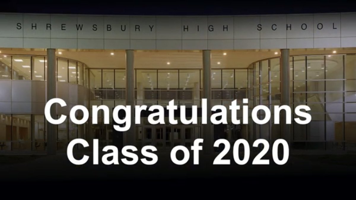 ShrewsburyHSEnglish (@shrewsenglish) on Twitter photo While it wasn’t our traditional graduation ceremony, it was beautiful. Congratulations <a href="/2020SHS/">Class of 2020</a>! We are so proud of you! #ShrewsburyLearns #alwayscolonials While it wasn’t our traditional graduation ceremony, it was beautiful. Congratulations <a href="/2020SHS/">Class of 2020</a>! We are so proud of you! #ShrewsburyLearns #alwayscolonials