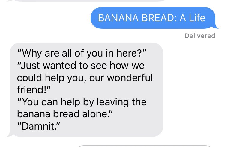 Doodle update:Banana bread is not cooking quickly enough.