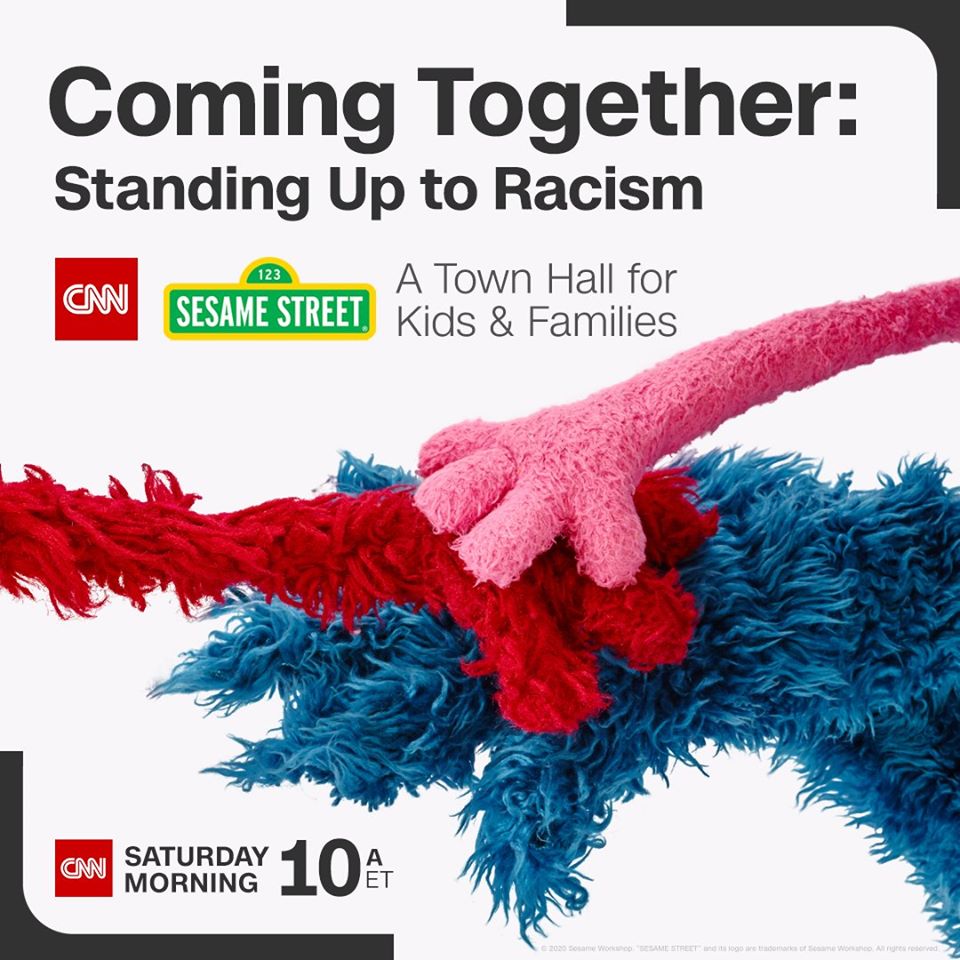 ToughPigs's tweet photo. Sesame Street will be hosting a special town hall this Saturday morning on CNN to help kids understand the recent protests and the topic of racism. 

https://t.co/6JMtLHKFUG https://t.co/ylnDVkZlvR