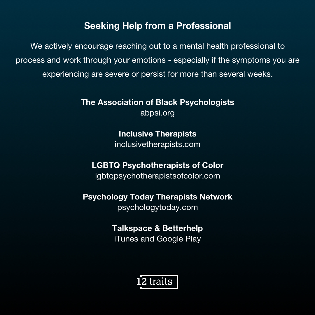 12traits's tweet photo. Links to access mental health professionals https://t.co/HpEmRdX7lz