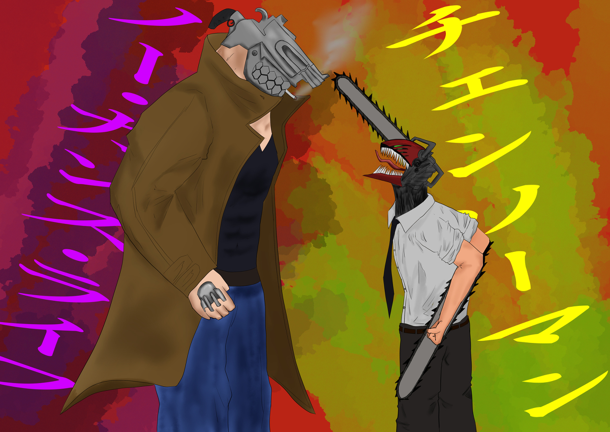 ヌツ 人外主人公のふたり イラスト チェンソーマン ノー ガンズ ライフ 乾十三 デンジ 練習 T Co Waonb3pt8n T Co Ymc25ldpkz Twitter