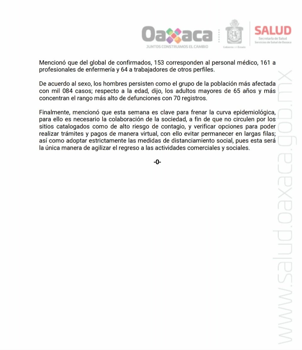 SSO_GobOax's tweet photo. Con 112 casos positivos y 7 decesos más por #COVID19 en las últimas 24 horas, la incidencia acumulada de la epidemia en
#Oaxaca, ha llegado a los 1,883 pacientes confirmados y 208 muertes.
#YoMeGuardoPorOaxaca https://t.co/a1tYoeTmmG