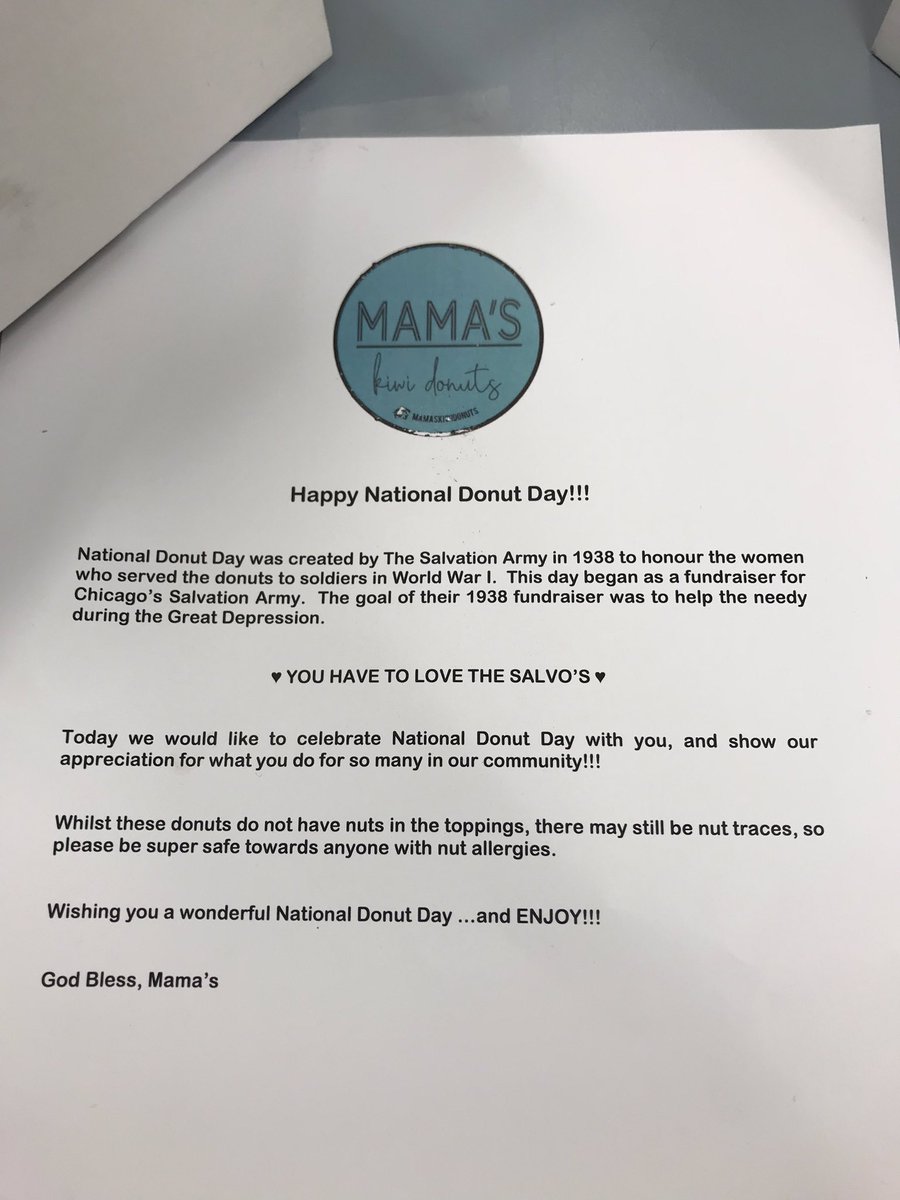 Happy National Donut Day! Thank you Mama’s Kiwi Donuts for spoiling us <a href="/Minto_P_S/">Minto Public School</a> #whatacommunity #marvellousminto