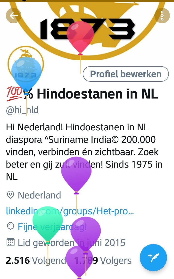 hi_nld1873's tweet photo. @hi_nld is vandaag jarig! We bestaan 5 jaar!
Share 🔀
Like❤
 Retweet🔄 
🎈Ballonnen op ons profiel!
Wij hopen jullie van dienst te kunnen zijn geweest de afgelopen 5 jaar. 
98% vindt ons account van toegevoegde waarde
2% vindt dat we ons account moeten opheffen
#Nederland https://t.co/VZgS2OTWDM