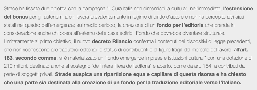 S_TRAD_E's tweet photo. Finalmente ci facciamo latori di un’ottima notizia: il Decreto Cura Italia, in fase attuativa, destina 6.768.000 euro per il sostegno degli autori. https://t.co/gI85sEuglC https://t.co/mOU09ExvDj