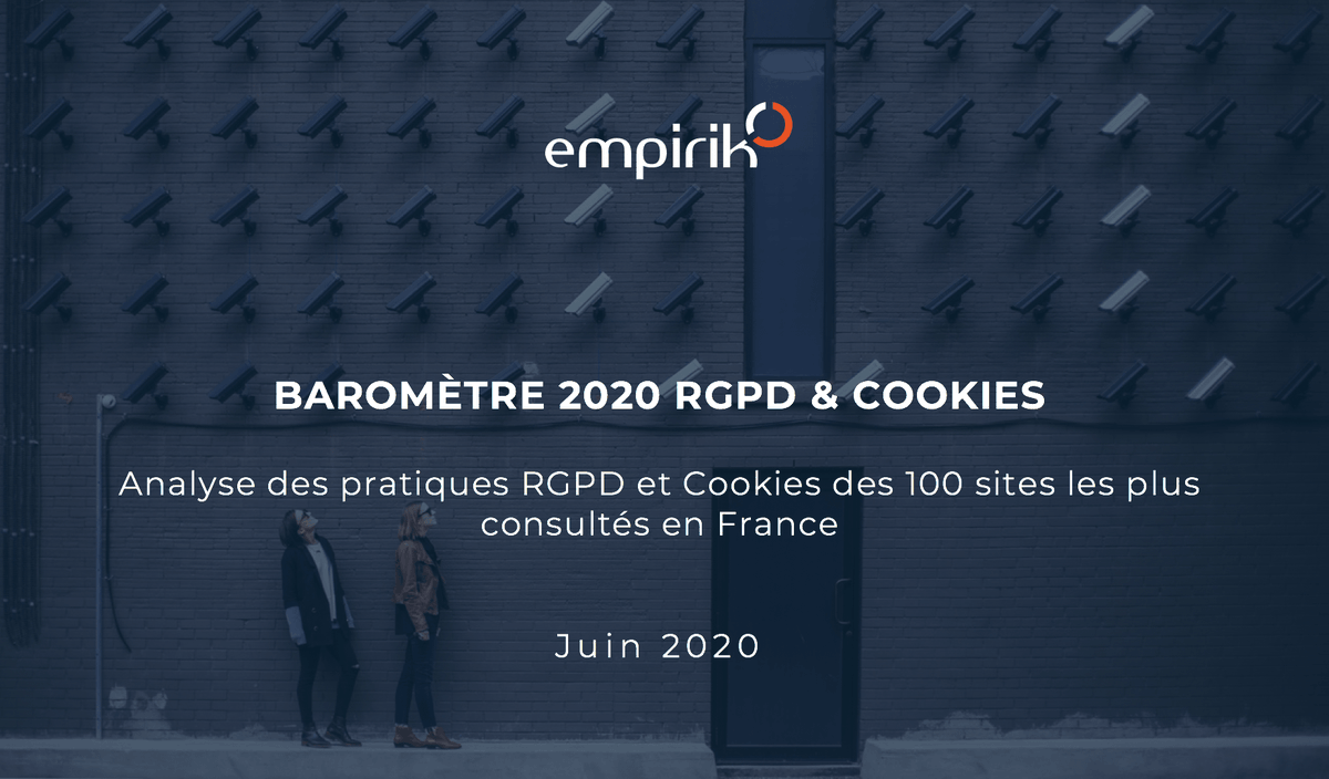 👮 TOUS HORS LA LOI ?
Aucun site parmi les 100 les plus consultés en France ne respecte les 7 critères principaux RGPD.

👉 Téléchargez notre baromètre 2020 «Cookies &amp; RGPD» afin de vous préparer aux évolutions prochaines de la réglementation :
bit.ly/2Y5t654