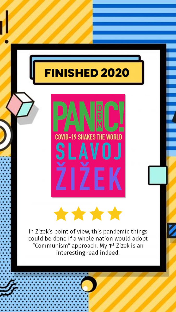 80. Pandemic!Salah satu bacaan rekomendasi  @kepo_buku sekaligus tulisan Zizek pertamaku sukses membuatku tertarik u/ membaca tulisan Zizek yg lain -  https://www.goodreads.com/review/show/3375366664