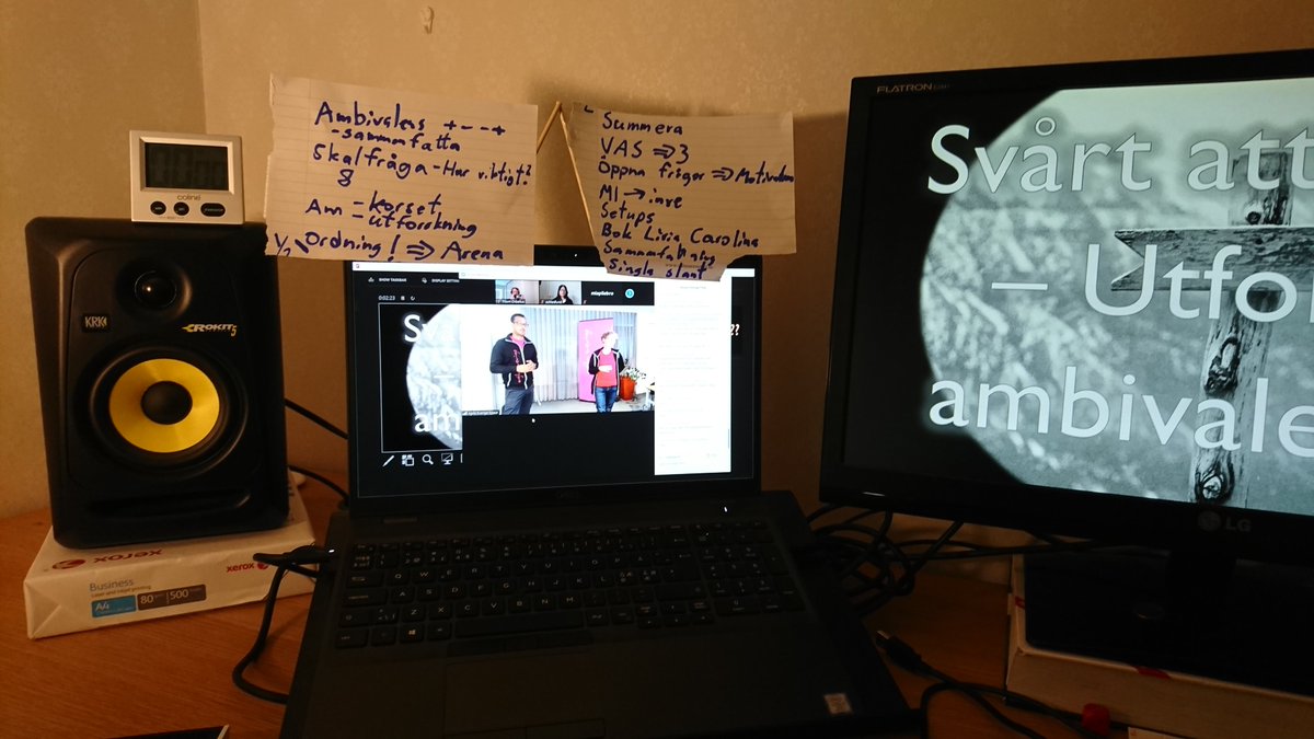 Min sättning för Agila Sverige (en stor fördel är att en kan sätta upp fusklappar stort och tydligt 😊)

#AgilaSverige2020 #AgilaSverige <a href="/agilasverige/">Agila Sverige</a>