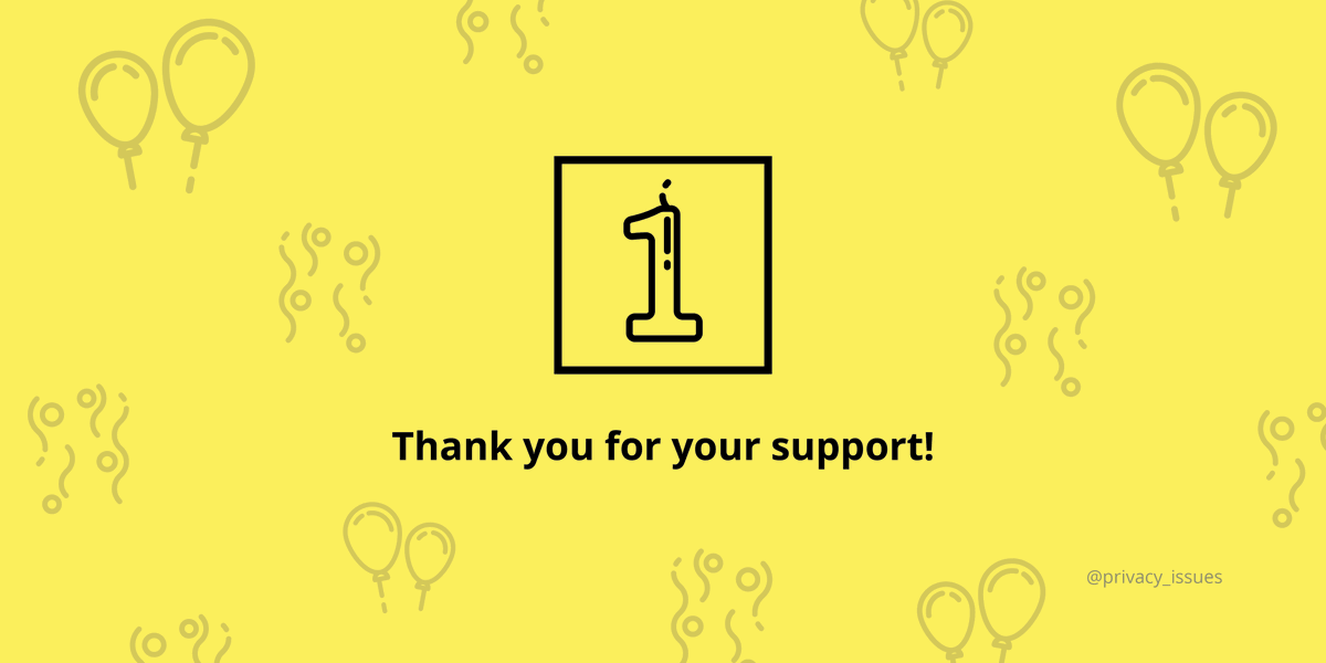 privacy_issues's tweet image. What a ride!!! Exactly one year ago, we sent out our very first #PrivacyIssue. Happy first birthday to our community and our amazing team! 

🎉🎉🎉🥂🥂🥂

Btw, you can find our first issue here:  mailchi.mp/55f6298bf8c1/p…