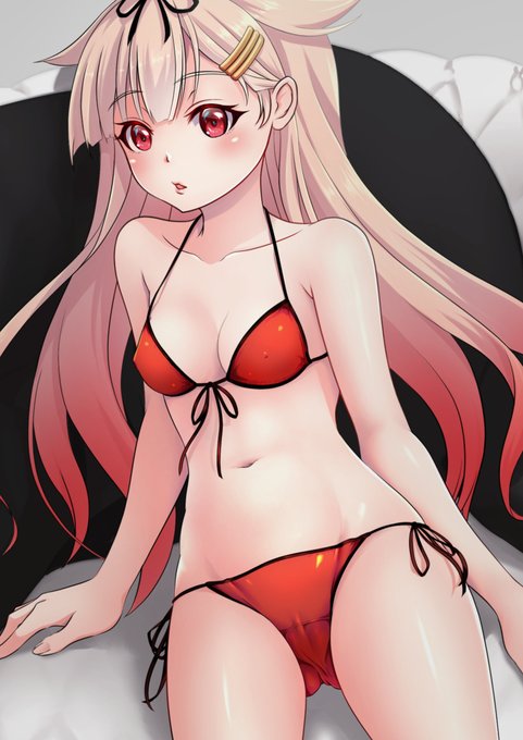 水着っぽい #艦これ #艦隊これくしょん #夕立 https://t.co/aN0HSTWZMd 