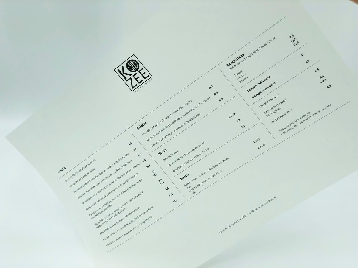 De restaurants zijn eindelijk weer open en de terrassen lopen weer vol. De standaard menukaart verdient ook een aanpassing, wij denken daar graag in mee in deze Corona tijd. 
#menukaarten #rijser #horeca #purmerend #corona