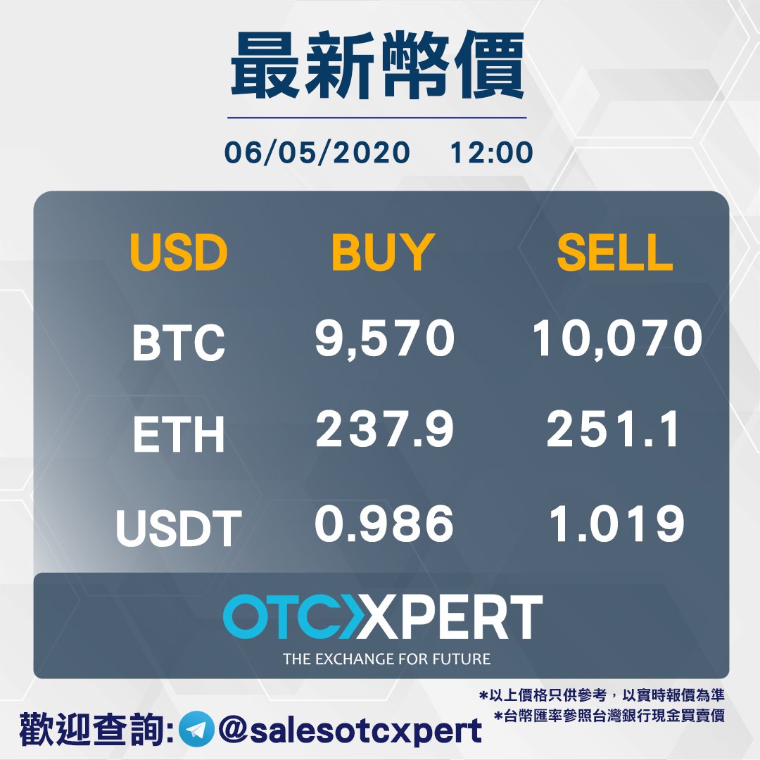 otcxpert's tweet photo. 查詢聯絡: @salesotcxpert
官方網站： https://t.co/vthH8CQ6F4
台中館：台中市西區英才路512號4樓

#BTC #ETH #USDT #OTCXPERT #OTC #P2P #比特幣 #以太幣 #泰達幣 #Bitcoin #Ethereum #Tether #虛擬貨幣 #加密貨幣 #交易平台 #BTCOTC #ETHOTC #USDTOTC #crypto #cryptocurrency #taiwancrypto https://t.co/E0kx1O3n2V