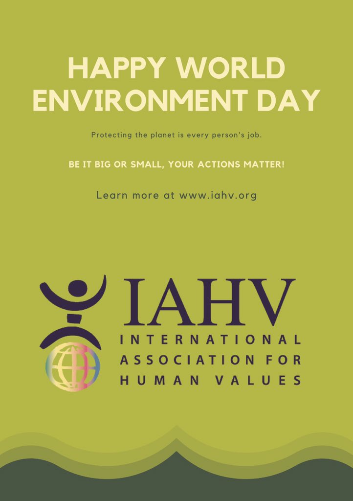 The environment is what we all have in common. The #IAHV and the <a href="/ArtofLiving/">The Art of Living</a> have come together to ensure that we nurture and protect what is ours. Join us to preserve and tend to our beautiful planet! #WorldEnvironmentDay 🌎 missiongreenearth.org