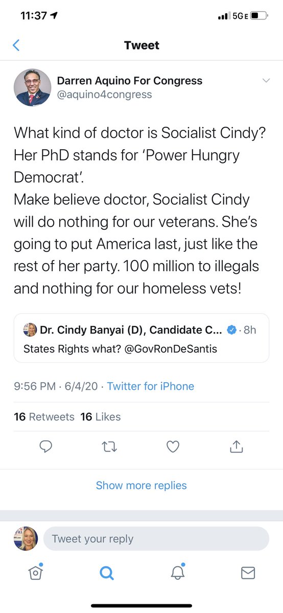 Cindy_Banyai_FL's tweet photo. I love when people inquire about my academic credentials! Especially when they have no idea about advanced study and are likely not the type who would be interested in doing so. 

So let me tell my story....

#demcastfl #demcast #ndlb2020 #FL19 https://t.co/ns2tid16T1