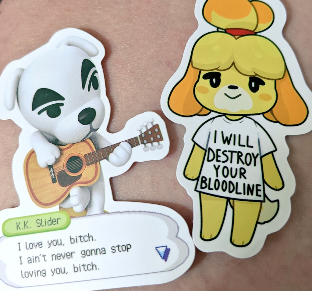 moderatelyhard1's tweet photo. This is what happens when you buy animal crossing stickers from a shady overseas website. Silly me, Totally forgot different countries have different releases of the game. 😂 https://t.co/UDI8SA7ZYt