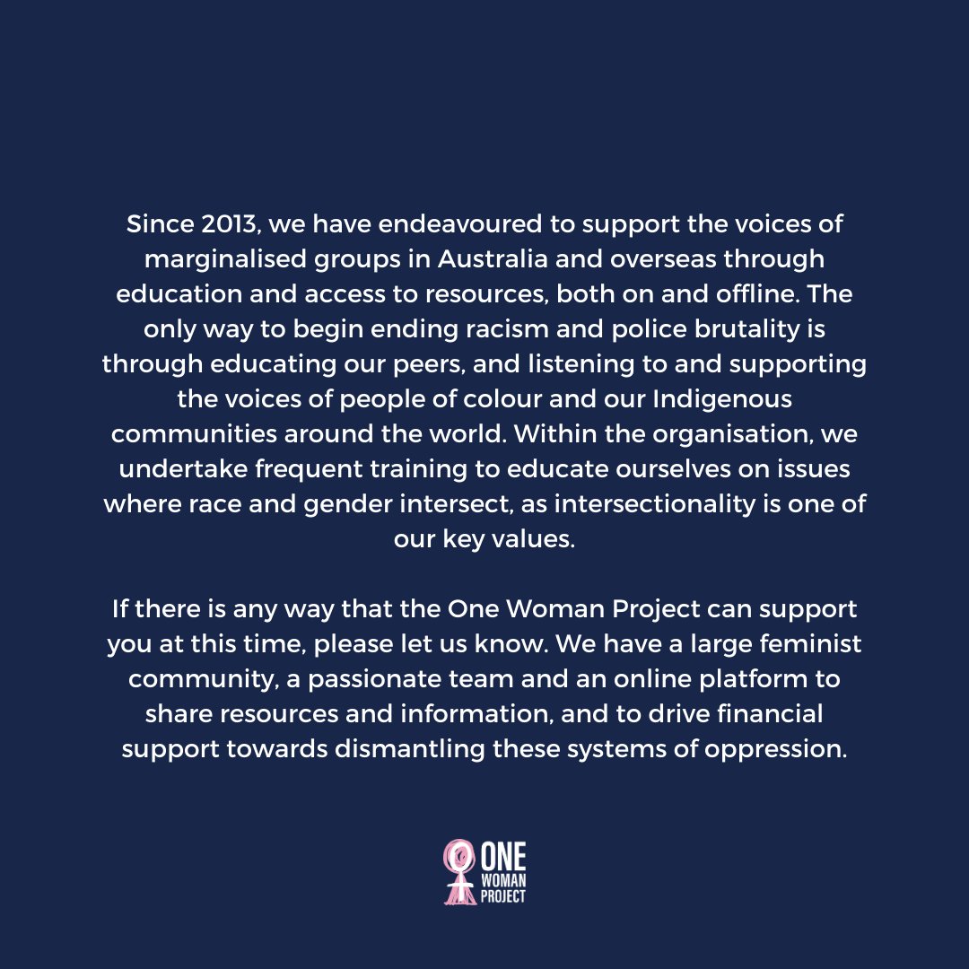 One Woman Project tweet media