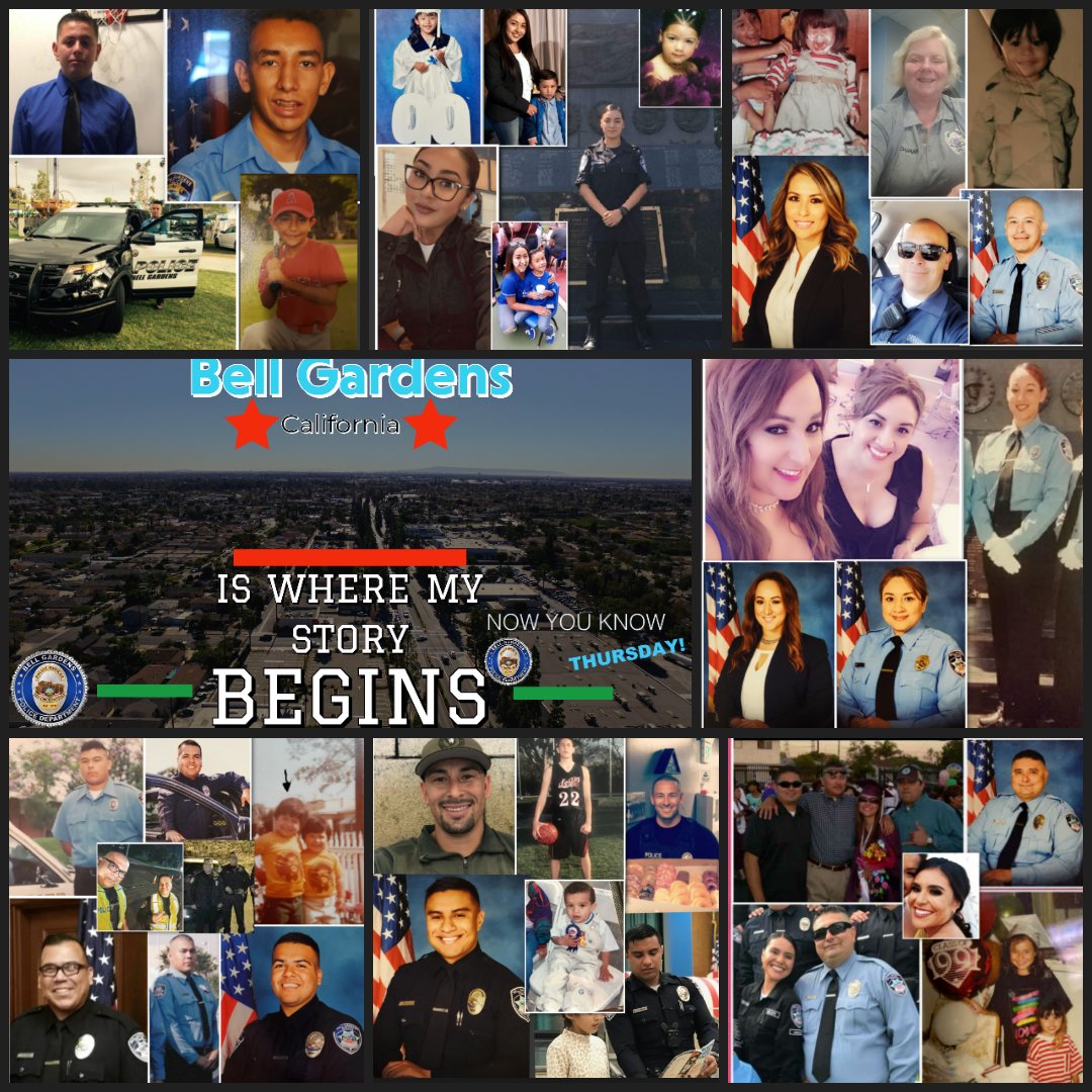 BellGardens_PD's tweet photo. Their story begins in Bell Gardens...

For this week's #NYKT we want you to meet some of our hardworking staff who grew up here in Bell Gardens and came back to proudly  serve the community that helped raise them.

#homegrown #servingtheircommunity #bgpd #bghs https://t.co/xfwwvmXPiO