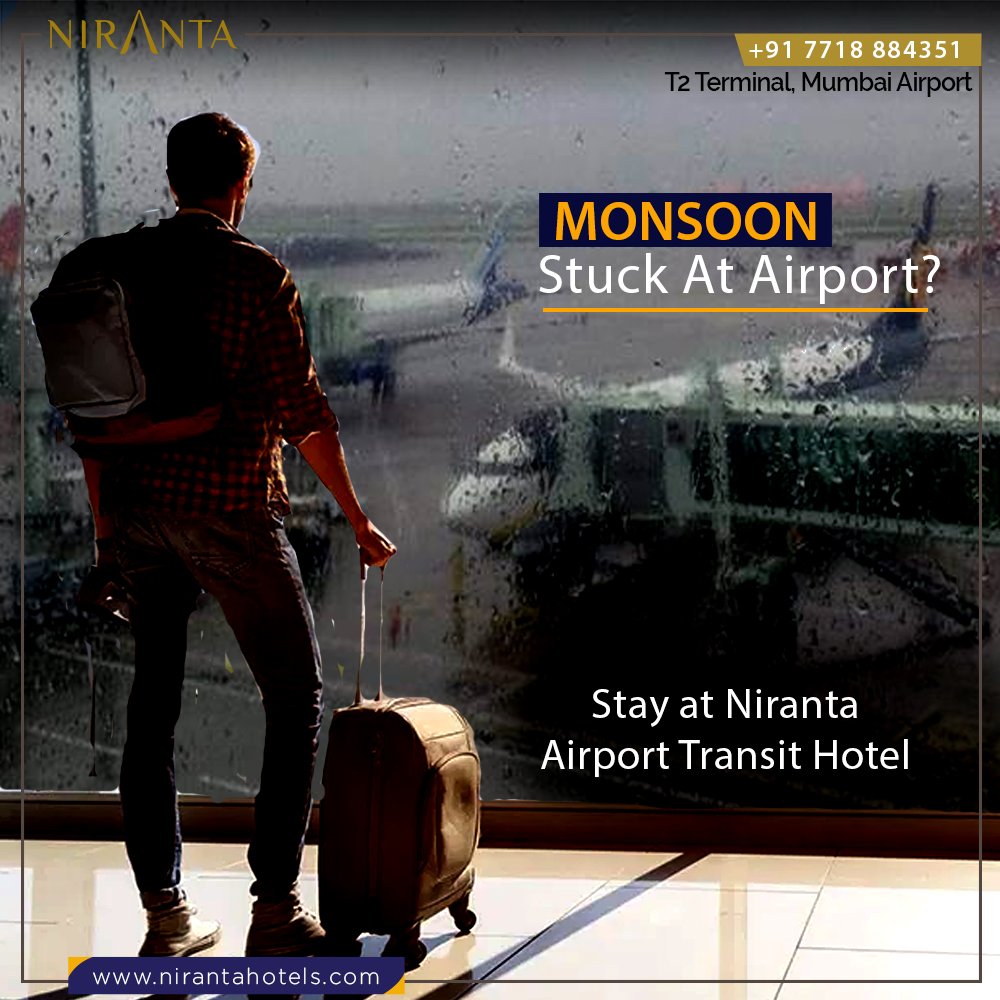 NirantaHotel's tweet photo. Stuck at #airport due to #monsoon? Make a #comfortable & #safe stay at Niranta #TransitHotel
https://t.co/Et6Vh20r01
#Niranta #NirantaTransitHotel #fridaymorning #hotel #hotelstay #Monsoon2020 #safestay #StaySafe #StaySafeStayHealthy #airlines #airportstay #coronavirus #Covid_19 https://t.co/gKedapPDCu