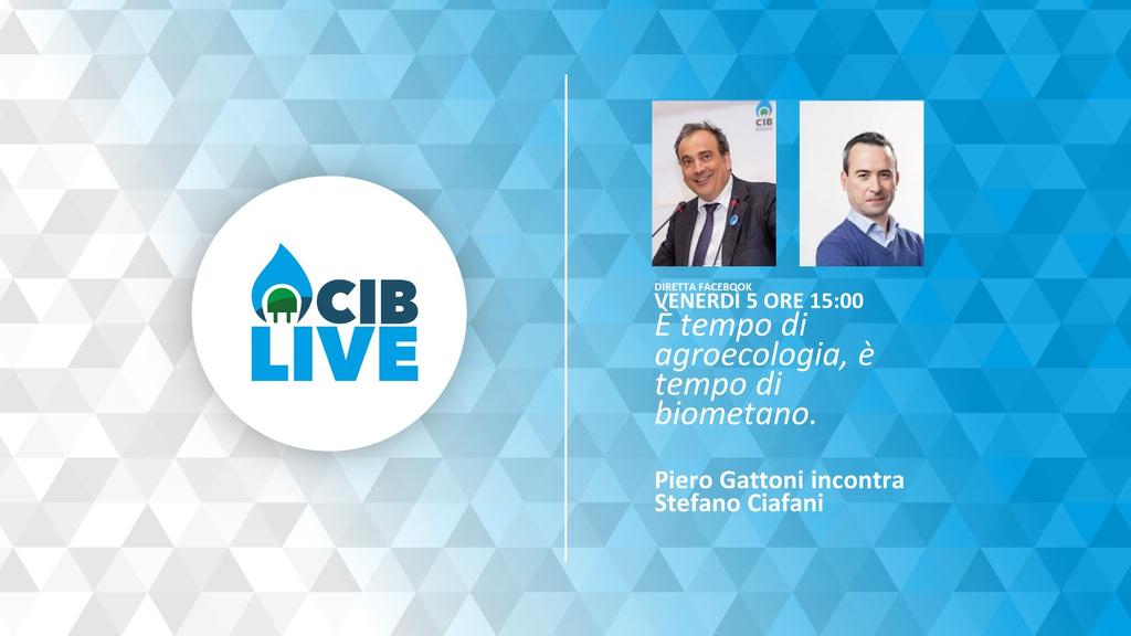 consorziobiogas's tweet photo. #CIBLive. @pierogattoni, presidente CIB e @StefanoCiafani, presidente @Legambiente dialogano su #agroecologia e #biometano. Oggi h 15.00 diretta Facebook dalla pagina CIB https://t.co/bYM11kCfCR
Ti aspettiamo! 
#WorldEnvironmentDay 
#Greenpossible #biogasfattobene https://t.co/5FDavWFfdu