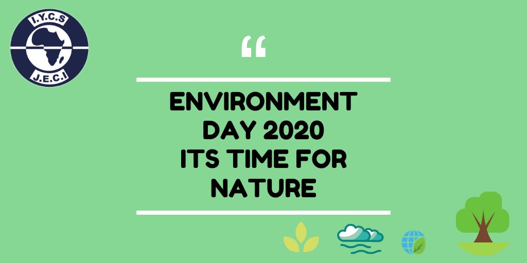 Today we celebrate Environment day! 

Aujourd'hui, nous célébrons la journée de l'environnement !  

#biodiversity
#ForNature
#WorldEnvironmentDay

@gccm_africa <a href="/iycsjeci/">International Young Catholic Students</a>