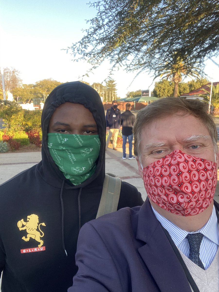 mikethiel's tweet image. First back! Welcome John-Kelly @StDavids_Marist #eagertolearn