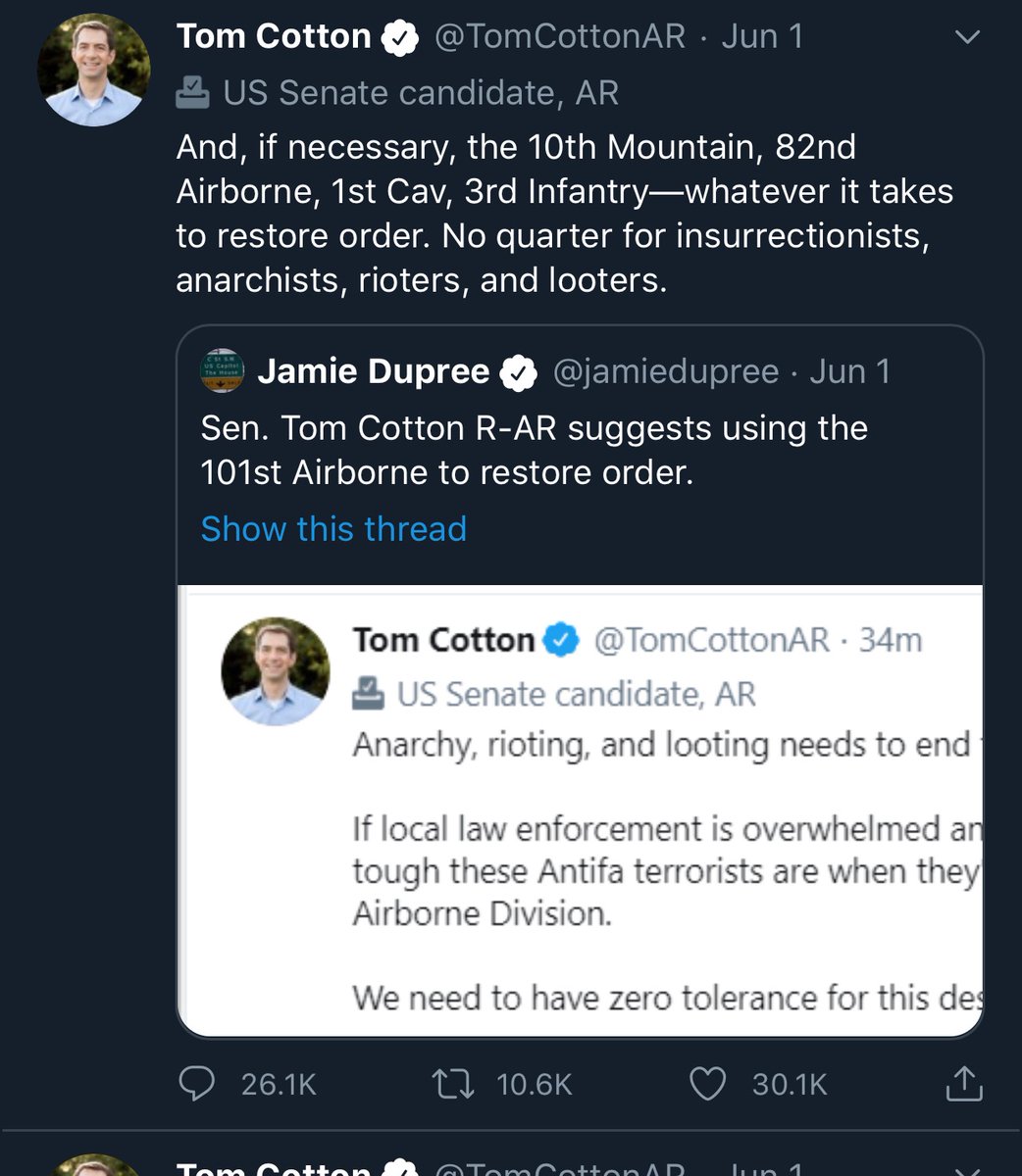 arsblog's tweet photo. ‘no quarter’ is explicitly defined as a war crime in Article 4 of the 1907 Hague Treaty on warfare, which the United States ratified. https://t.co/4KQAJa5A3b