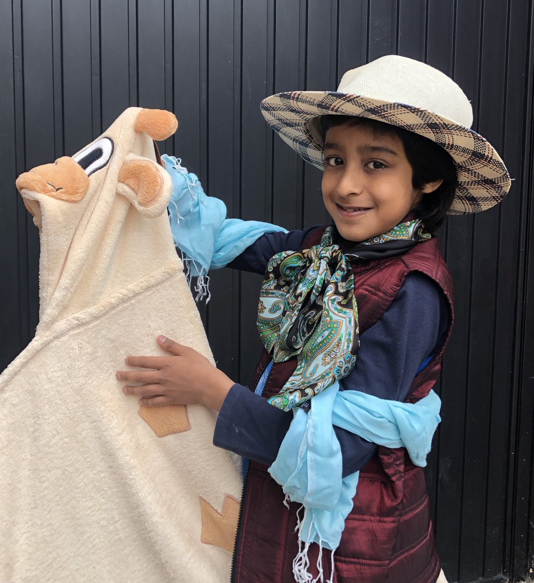 YH_ArtDesign's tweet photo. #yorkhouseY5 BN recreates David’s ‘Napoleon crossing the Alps’ in possibly the cheeriest manner possible! The @YorkHouseSch Gallery Challenge produces another classic 👏🏻👏🏻 #keepcreativeYHS #artathome https://t.co/bvF4ZfQckD