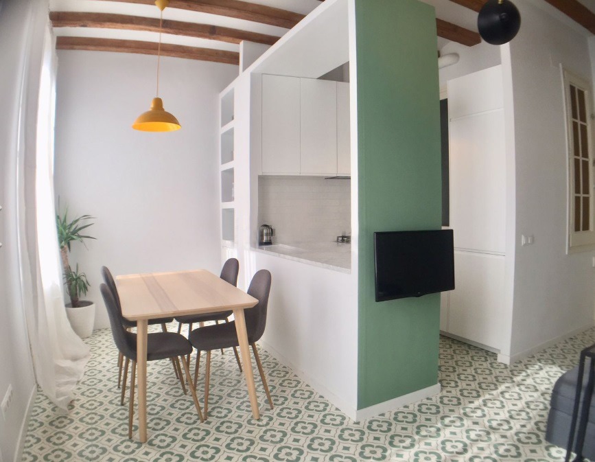 PinarMiro's tweet photo. Baldosa Pinar Miró en este apartamento de Barcelona. Disponible en stock. #reformasintegrales #interiorismo #arquitectos https://t.co/oWf11Q0k5Z