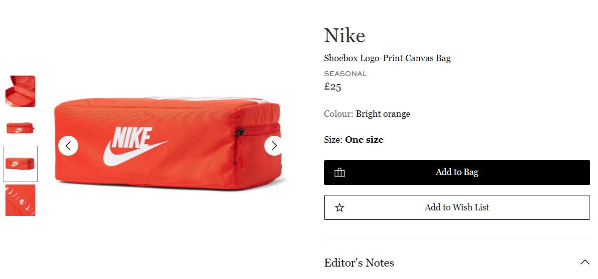 nike shoe box bag canada