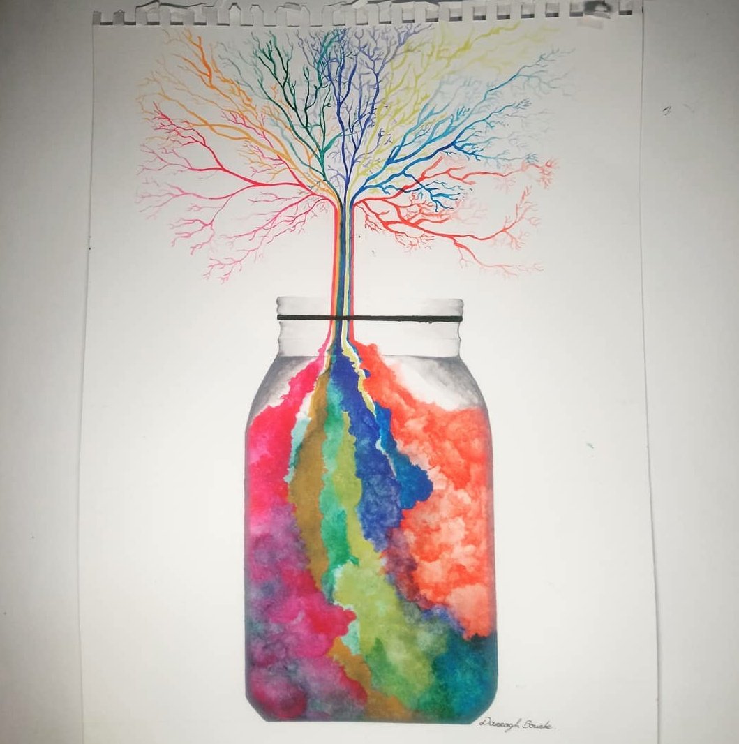 Creativity in colour 🎨
#watercolorpainting #life