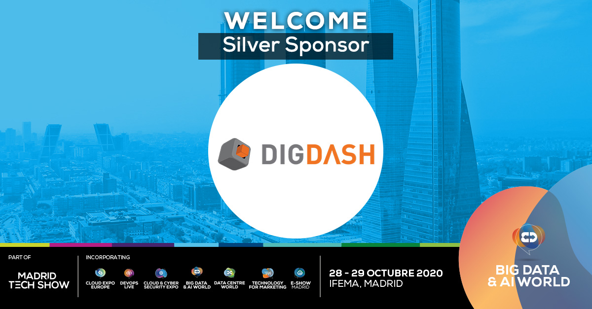 MadridTechShow's tweet photo. Estamos encantados de anunciar que #DigDash estará en Big Data &amp; AI World Madrid. Durante más de 10 años ha guiado a sus clientes a través del establecimiento y la durabilidad de las soluciones de #BusinessIntelligence y tu empresa puede ser la siguiente. ¡Bienvenido, expositor! https://t.co/NlWkQkhRgb
