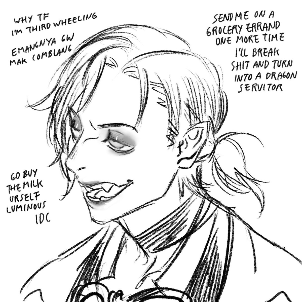 I'm still alive, been trying to pull myself together, been hard. Hope you guys are doing ok too

Have a doodle of my boi Eun Gun, he's my mc in Dragon Raja
Yes he literally looks like this in the game 