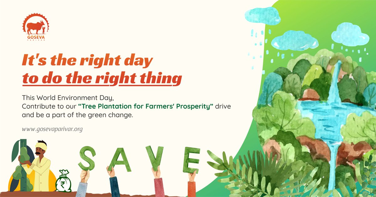 This World Environment Day, be a part of the Green change. #GosevaParivar #WorldEnvironmentDay2020