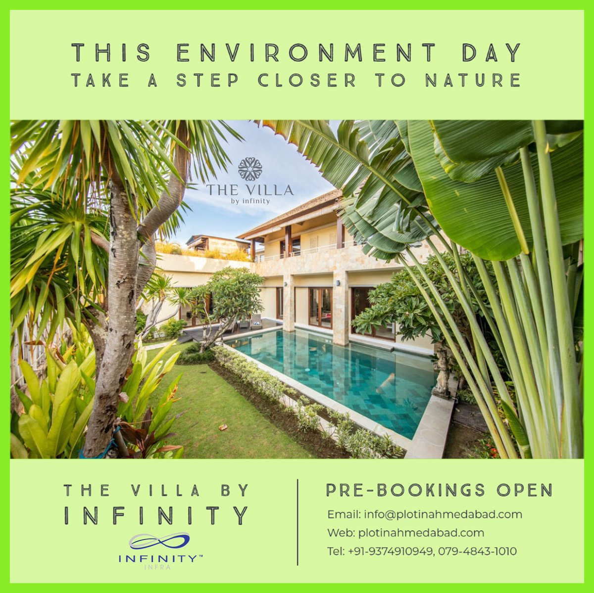 'In every walk with nature, one receives far more than he seeks.' Book your plot on this special day.
Visit: plotinahmedabad.com

#residential #environment #environmentday #villas #residentialproject #luxuryproject #luxurysector #invest #investmentopportunity