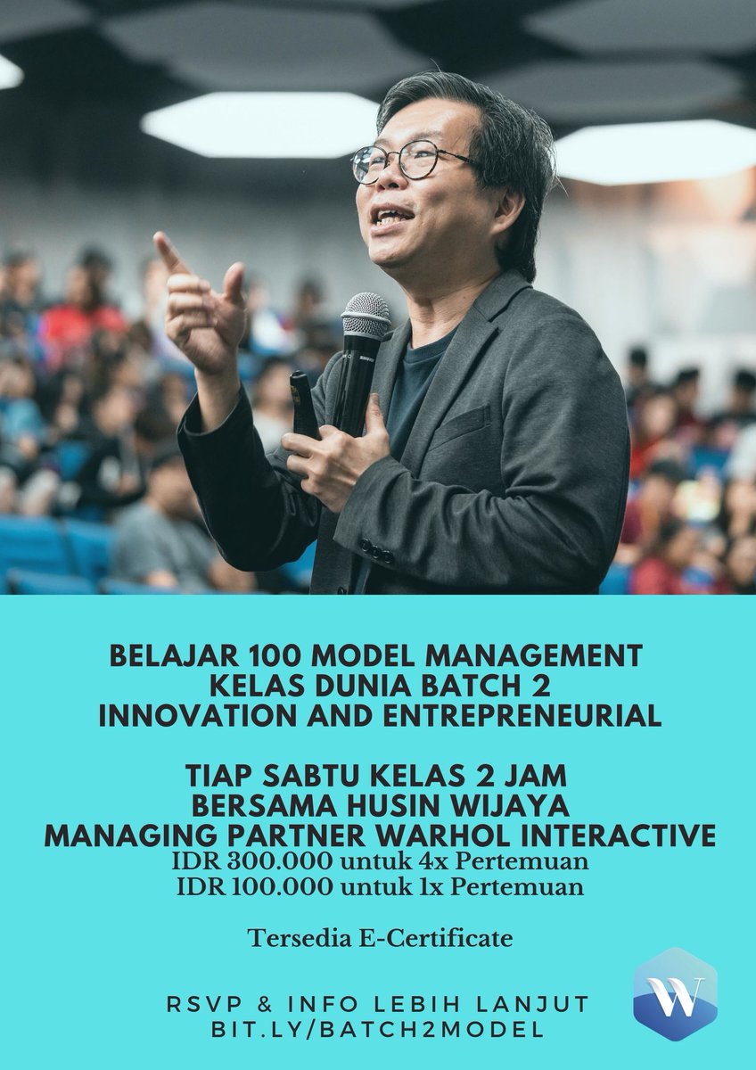 husinw's tweet image. tempat terbatas 

more info : bit.ly/batch2model

#100models # #managementmodel #worldclass