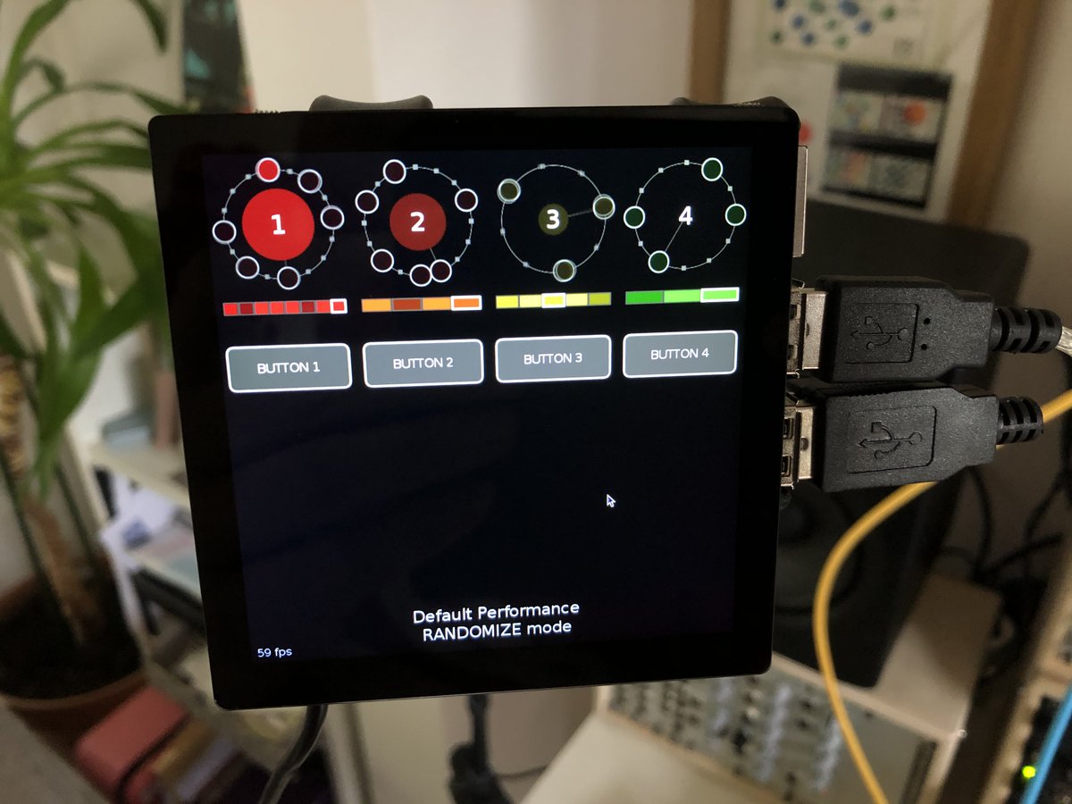 RichyHo's tweet image. My new @pimoroni #HyperPixel 4.0 Square touch screen arrived yesterday. 720x720 so 25% more room to display stuff than my old 800x480 one. Really neat product @Gadgetoid