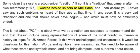 Perhaps some MORE context would be helpful. First, the SS rune phenomenon is a recent development, not a time-honored tradition. At best, a terribly misplaced admiration for a supposed "elite" unit. But I'm not going to re-litigate that here. https://mcgazette.blogspot.com/2012/02/ss-snowflakes-and-supervision.html