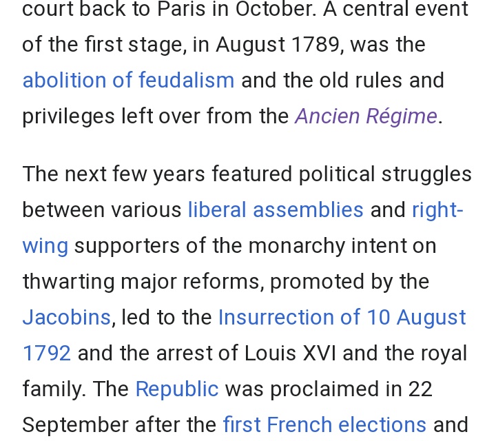26. continuedAncien Régime was considered the "old rule" or rather the "old order" out of the New Order that was established from the Age of Enlightenment or Age of Reason.In France a Dictatorship was born....