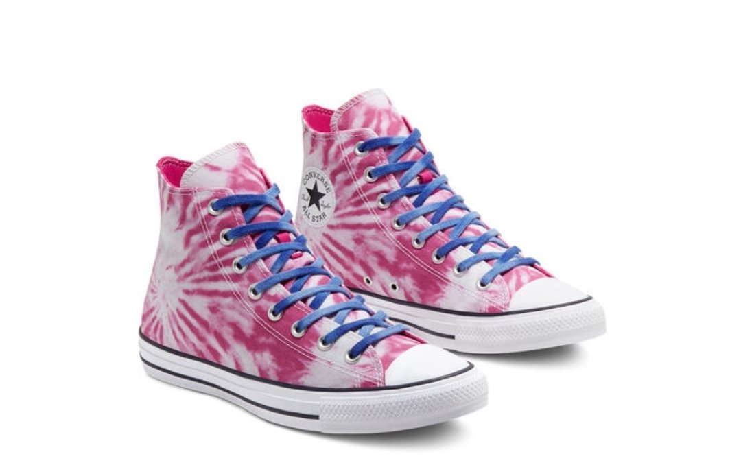 converse tie and dye rose