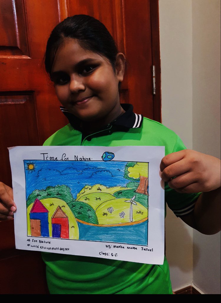 kalaafaanu_mv's tweet photo. Posters by our talented students on the occasion of World Environment Day 2020.
#WorldEnvironmentDayMv
#environmentday2020 #5thJune2020 #thisyeartheme #timefornature
@MoEdumv @aisthly @MoEnvmv @rah8121 https://t.co/DzSgb6eCEh
