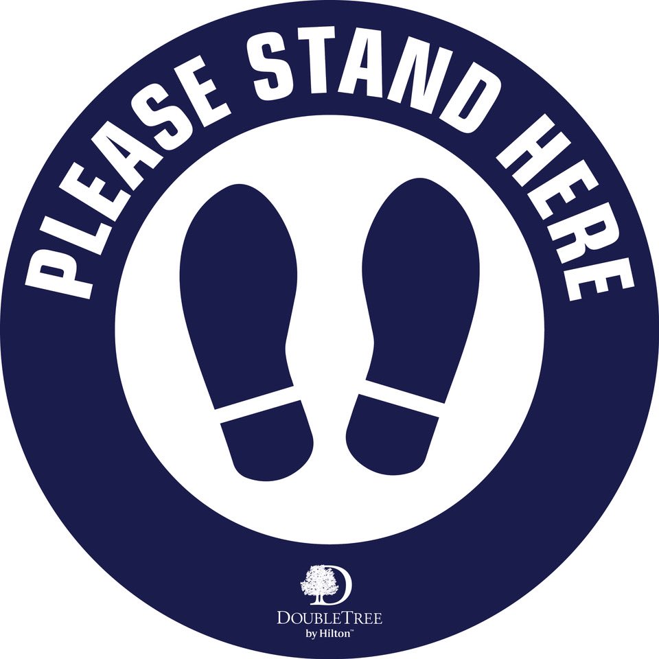 AtTheMatch's tweet image. Our bespoke signage for DOUBLETREE by Hilton 
For all your signage visit 
inspirecling.com/covid19signage/
#SocialDistancing