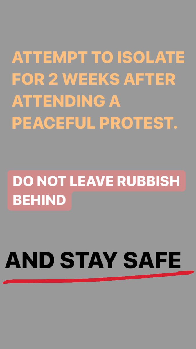 If you are peacefully protesting, please remember to take care of yourself and others and check out this quick guide. Bring a mask, bring a sign, bring your friends but remember the virus is still around. We can stand together and try to remain safe. #BLM #BLMprotest ✊🏿🌍❤️