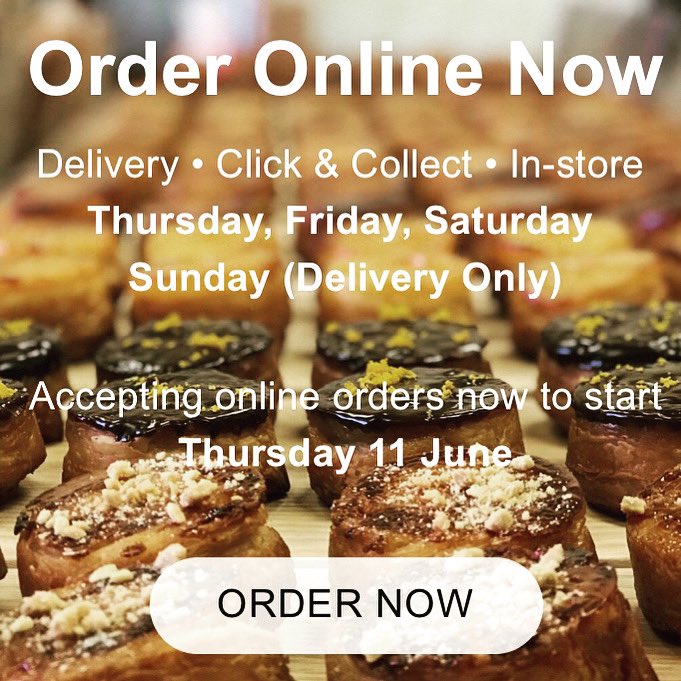 Hi everyone. We’re excited to announce that our Online Shop is now OPEN. Our first deliveries and Click &amp; Collect will start next Thursday 11 June. To place an order, please click on the link in our bio.