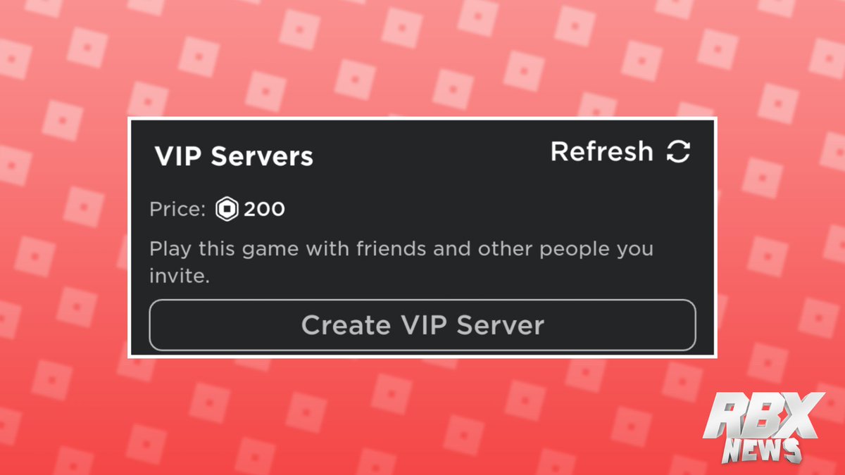 Rbxnews On Twitter Roblox Just Pushed Out An Update That Allows You To See The Price Of A Vip Server Before You Visit The Purchase Screen What Do You Think About - roblox how to buy vip server